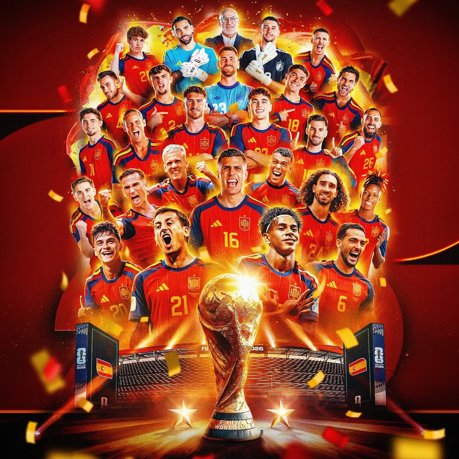 Olé, Olé, Olé 🏆🌍 Viva La Furia Roja 🇪🇸🐂🌹